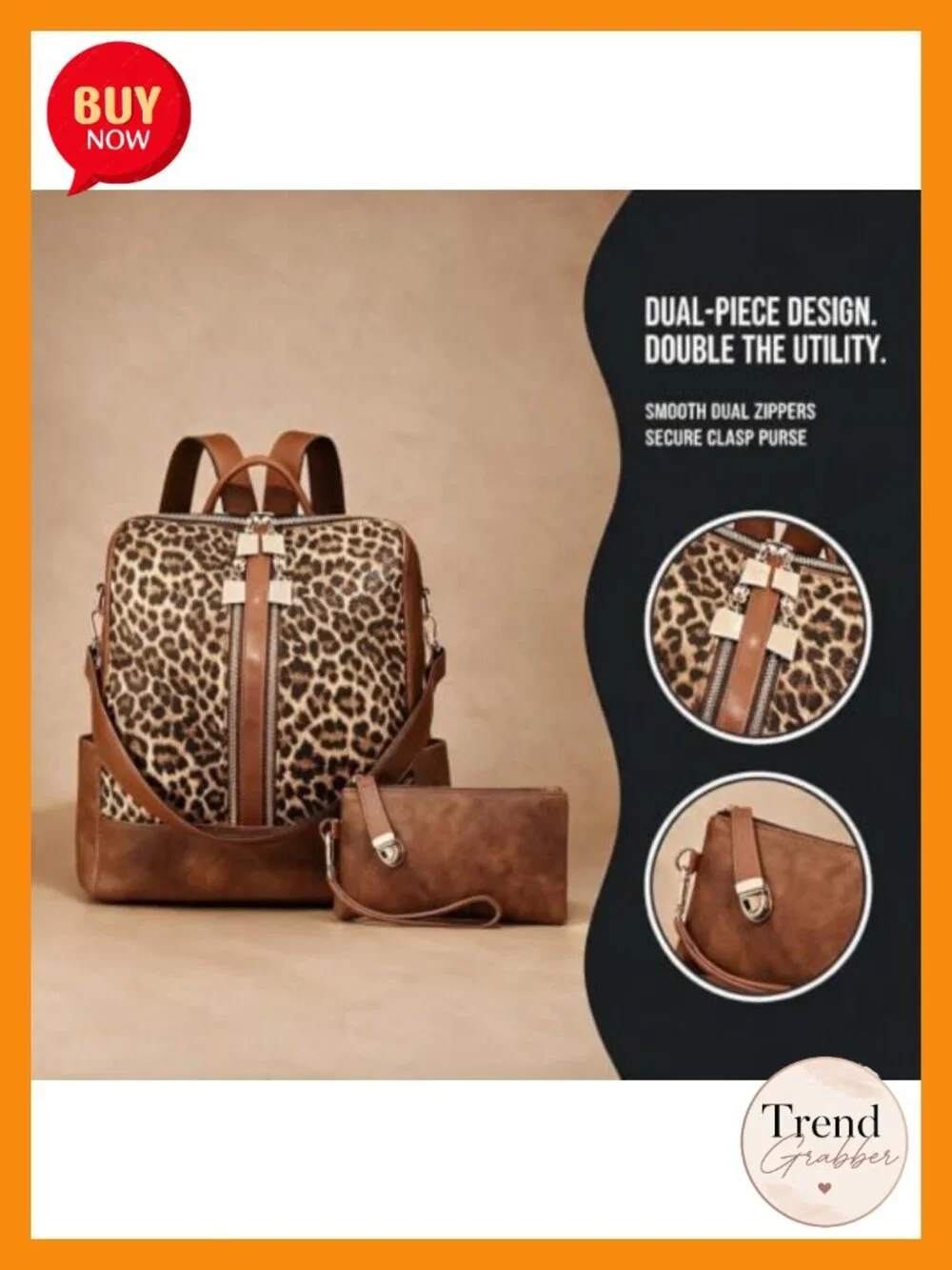 Convertible Backpack Tote with Wristlet, Faux Leather, Mommy Diaper Bag